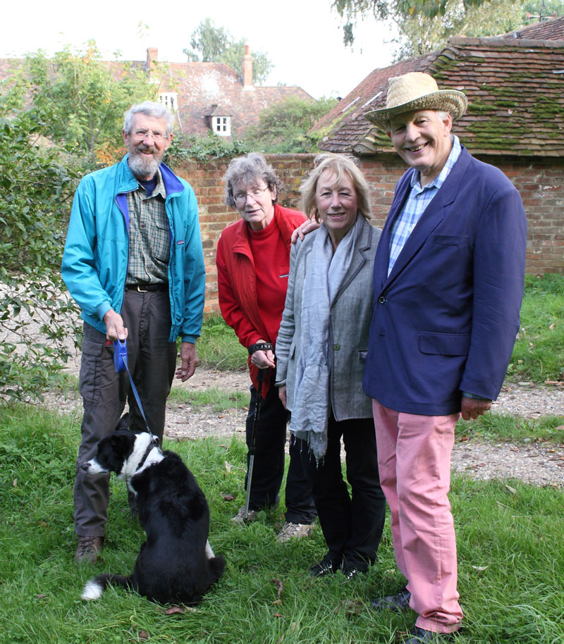 Walkers infront of Marriage Farm