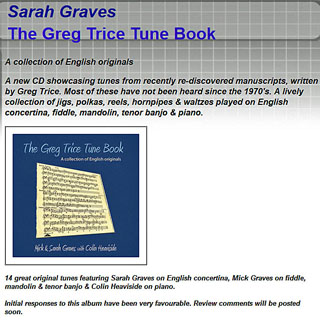 New CD with Colin playing the piano.