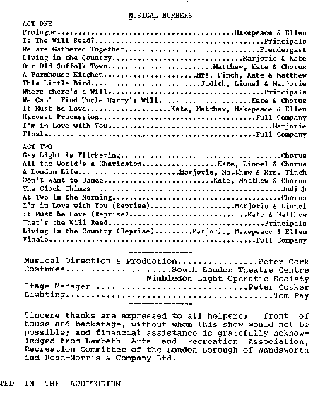 Page 3 of the Programme